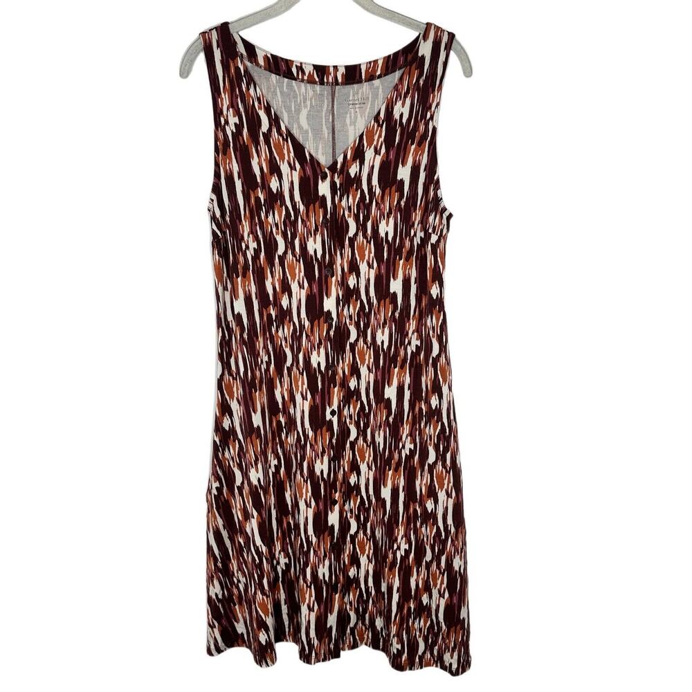 Garnet Hill Button Down Sleeveless Tencel Dress Woman’s Size Medium